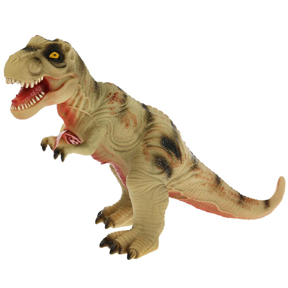 Игрушка пластизоль динозавр тиранозавр, звук, хэнтэг Играем вместе ZY1025387-IC
